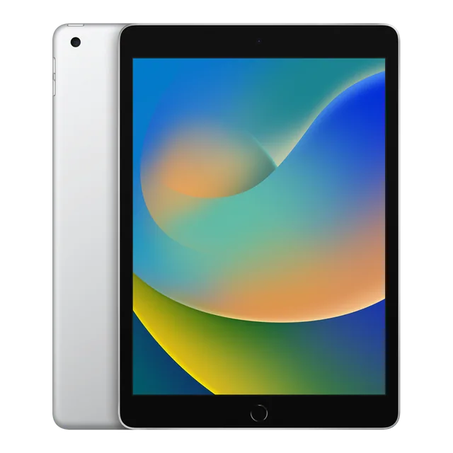 iPad (9th generation) · 256 GB · Silver — Manufacturer image of the model; not a photograph of the unit on offer.