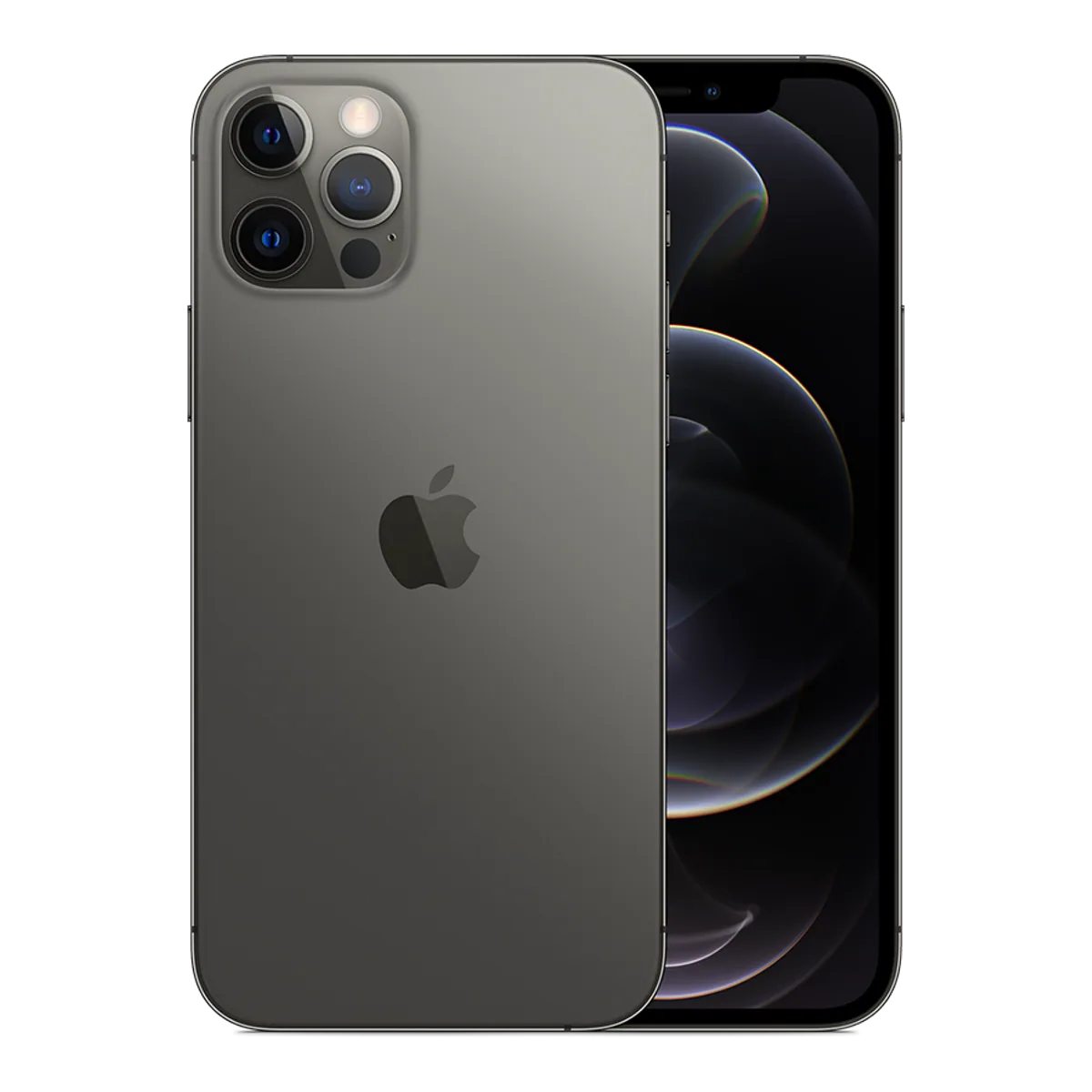 Front — iPhone 12 Pro · 256 GB · Graphite. Manufacturer image of the model; not a photograph of the unit on offer.