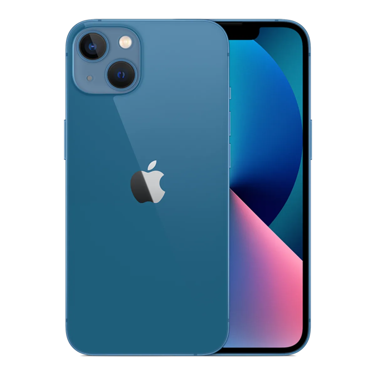 Front — iPhone 13 · 256 GB · Blue. Manufacturer image of the model; not a photograph of the unit on offer.