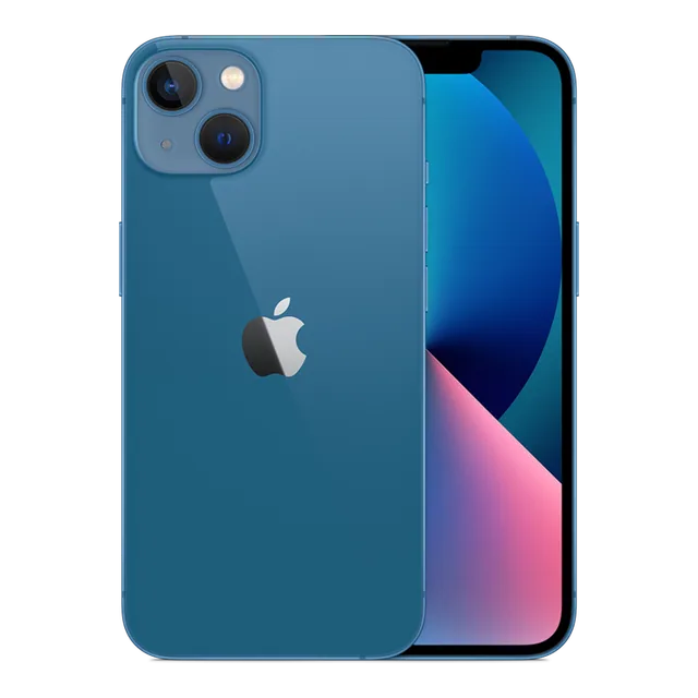 iPhone 13 · 256 GB · Blue — Manufacturer image of the model; not a photograph of the unit on offer.