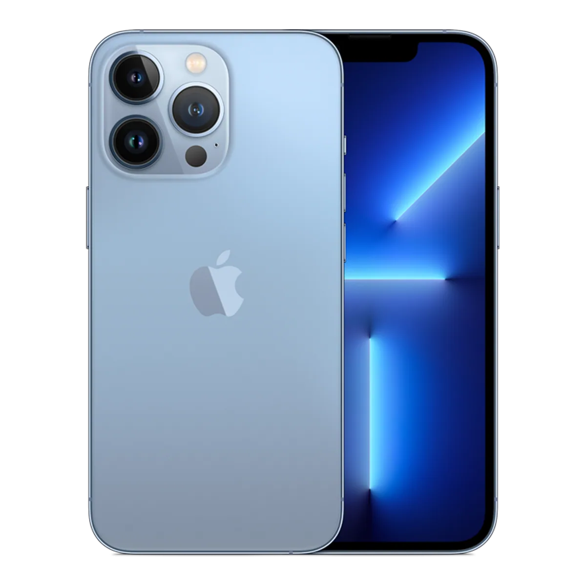 Front — iPhone 13 Pro · 256 GB · Sierra Blue. Manufacturer image of the model; not a photograph of the unit on offer.
